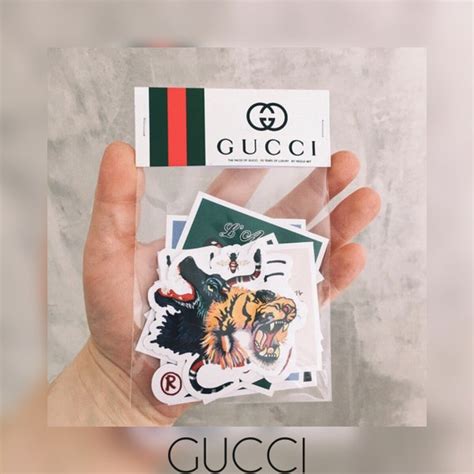 supreme gucci sticker fake|how to identify a supreme.